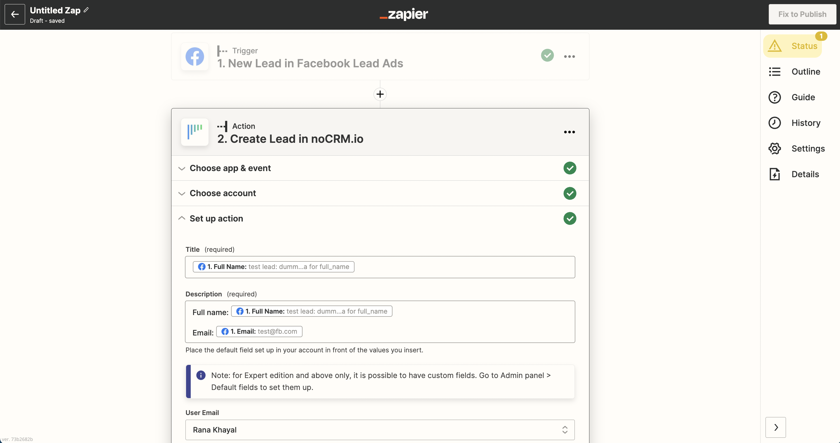 How to get started with Facebook Lead Ads (for Business Admins) on Zapier –  Zapier