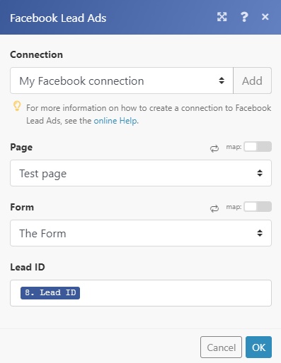 Facebook Lead Ad Forms Integration