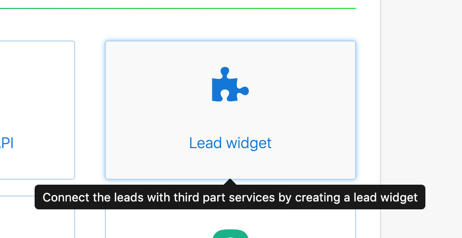 Lead-Widget Admin
