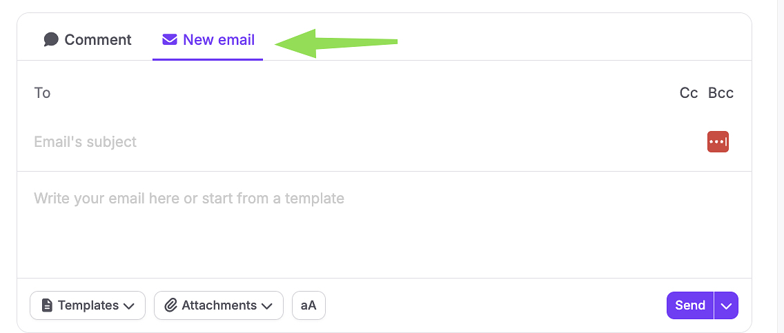 nocrm's 2-way email